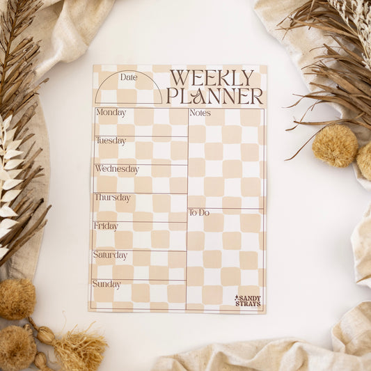 Mango Checkers Weekly Planner