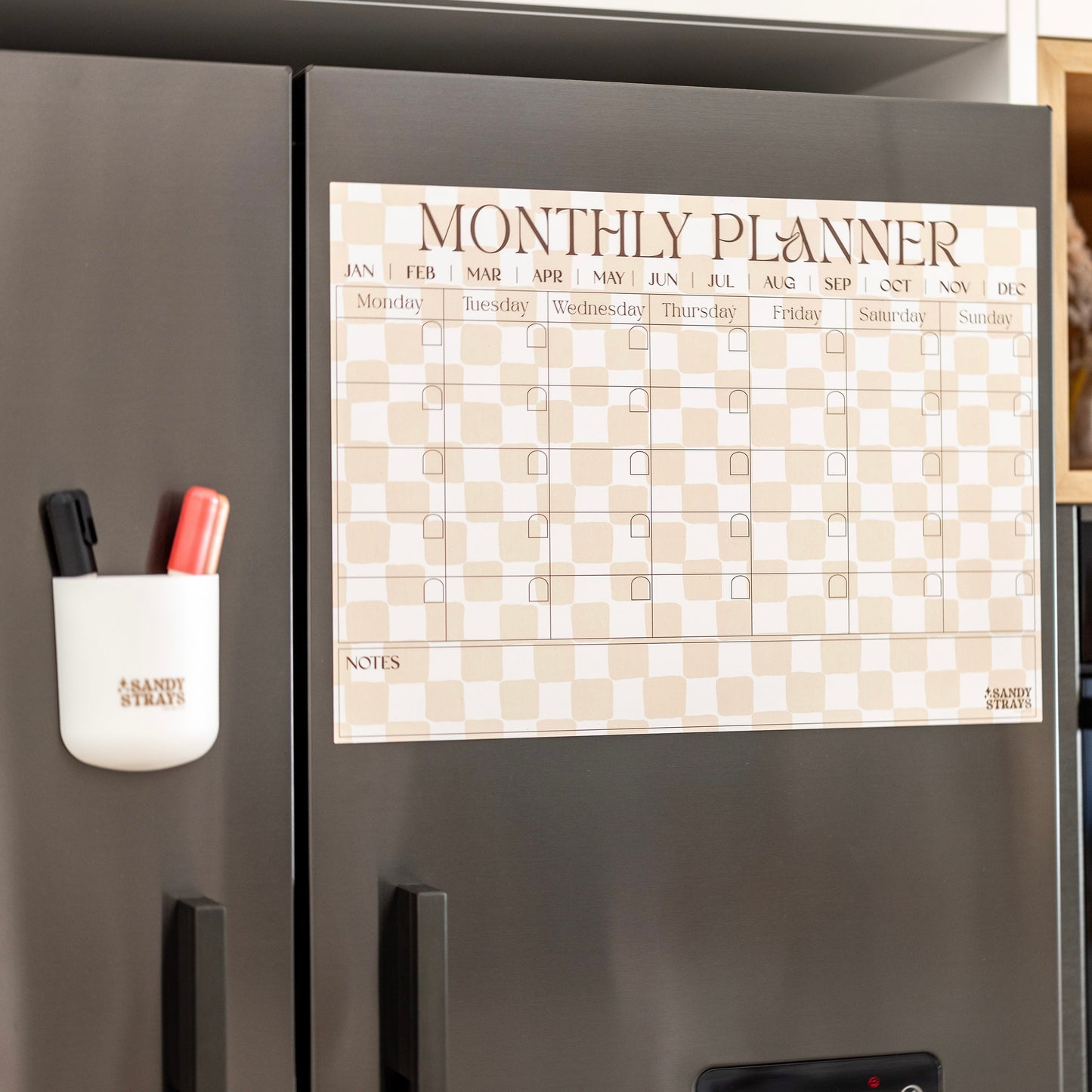 Mango Checkers Monthly Planner