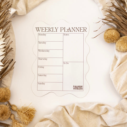 Coconut Wavy Weekly Planner