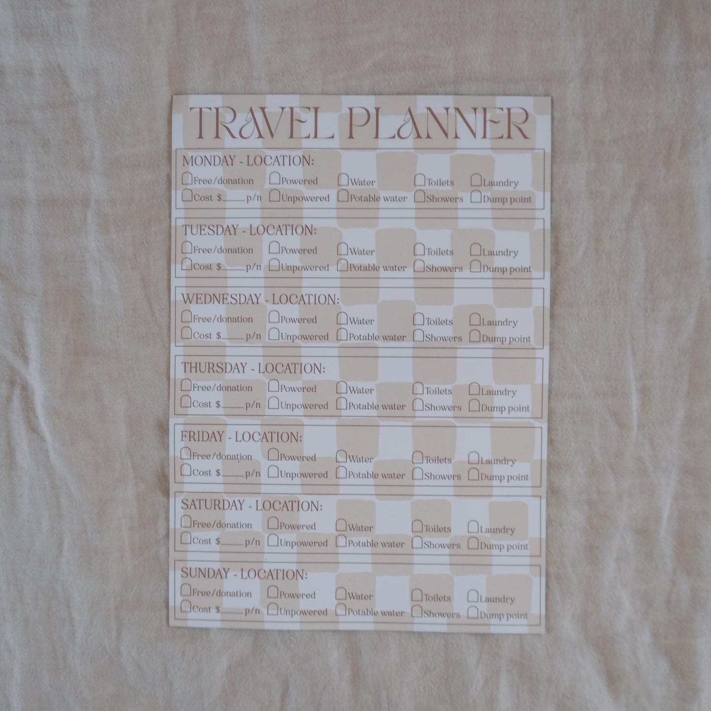 Mango Checkers Travel Planner