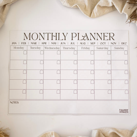 Coconut Monthly Planner